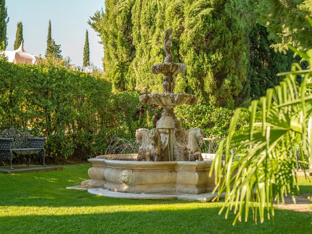 The fountain in our grounds