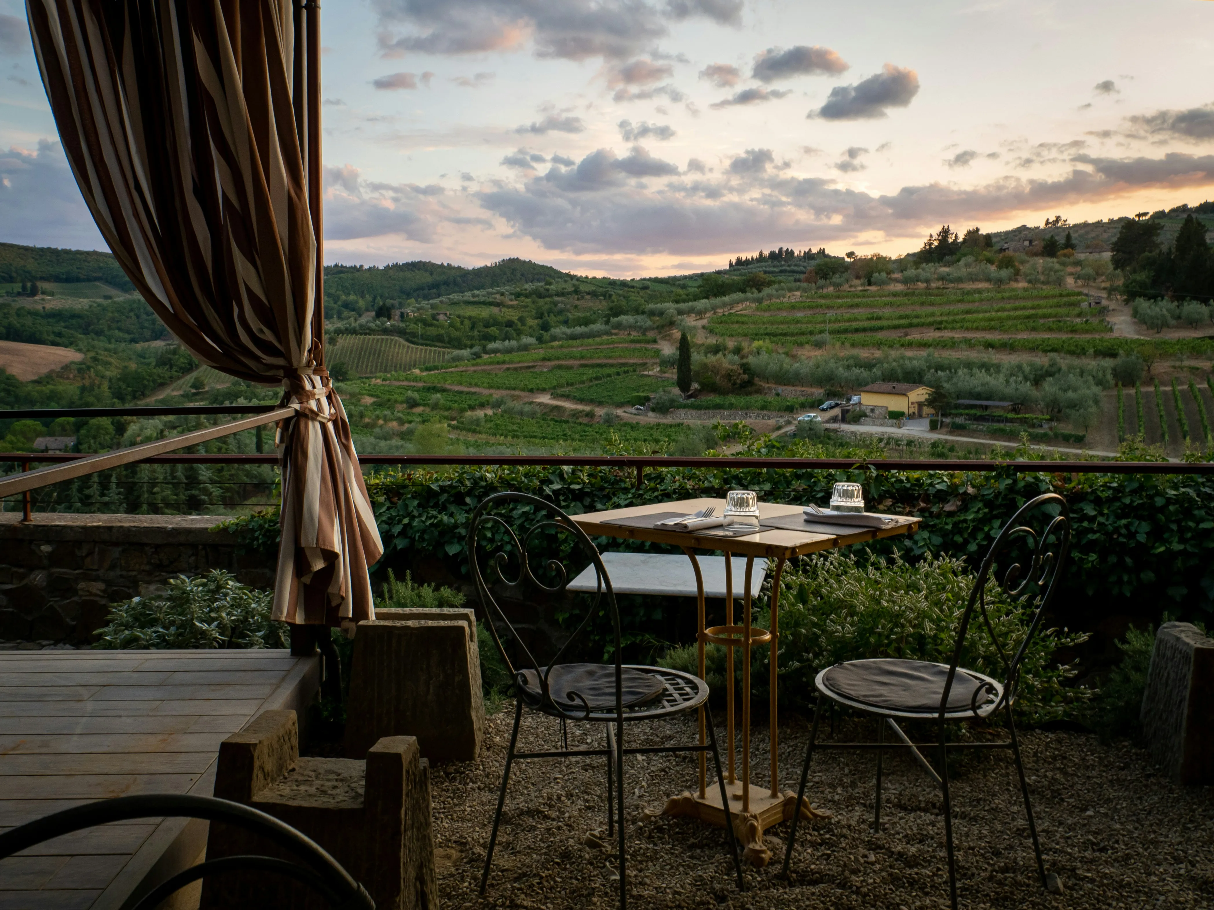 View over the Tuscan countryside